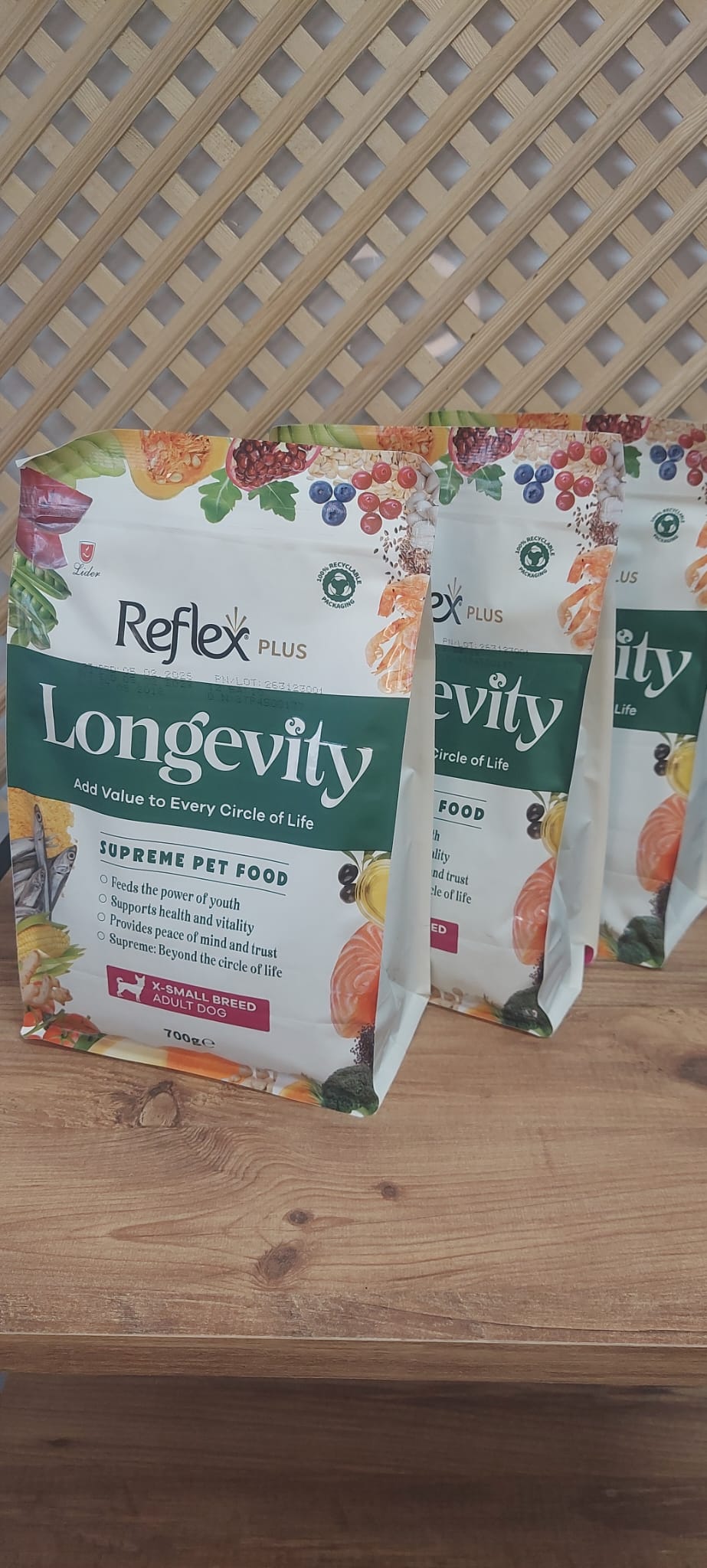 Reflex Plus Longevity X-Small Yetişkin Köpek (Ekstra Küçük Irk) 700g x 3 Adet 