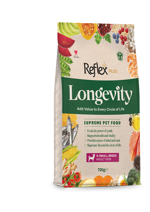 Reflex Plus Longevity X-Small Yetişkin Köpek (Ekstra Küçük Irk) 700g 