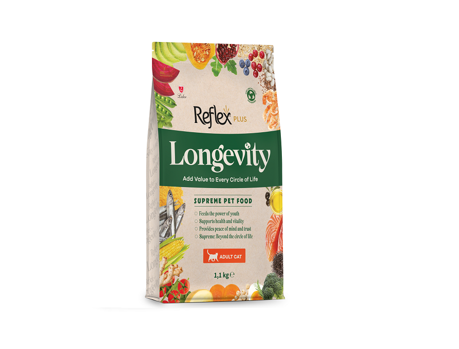 Reflex Plus Longevity Tavuklu Yetişkin Kedi Maması 1.1 kg 