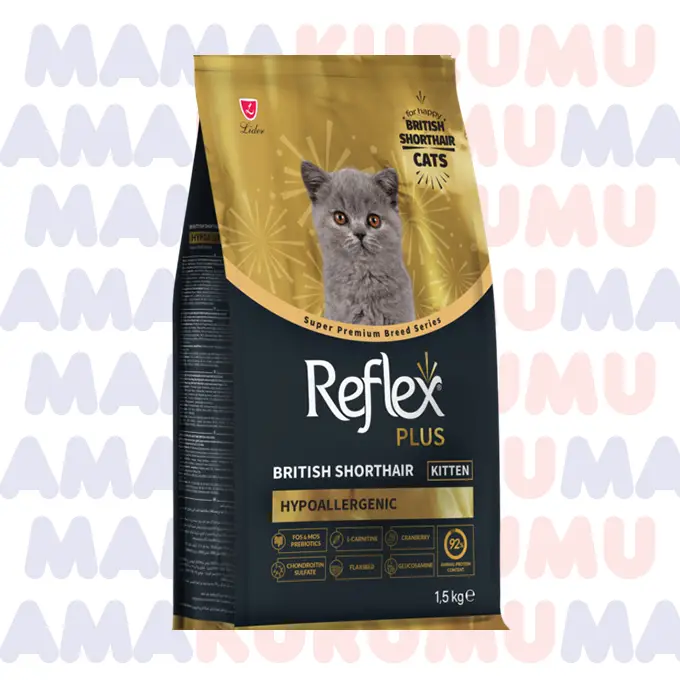 Reflex Plus British Short Hair Yavru Kedi Maması, 1.5 Kg