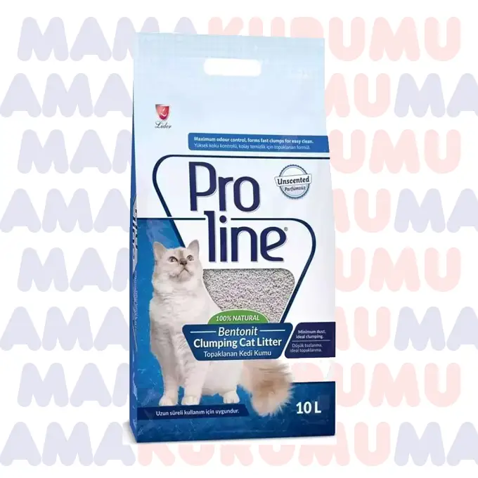 Proline Bentonit Kedi Kumu Kokusuz, 10 Lt