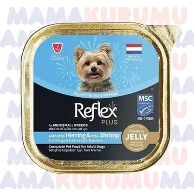 Reflex Plus Ringa Balıklı ve Karidesli Küçük Irk Konserve Yetişkin Köpek Maması