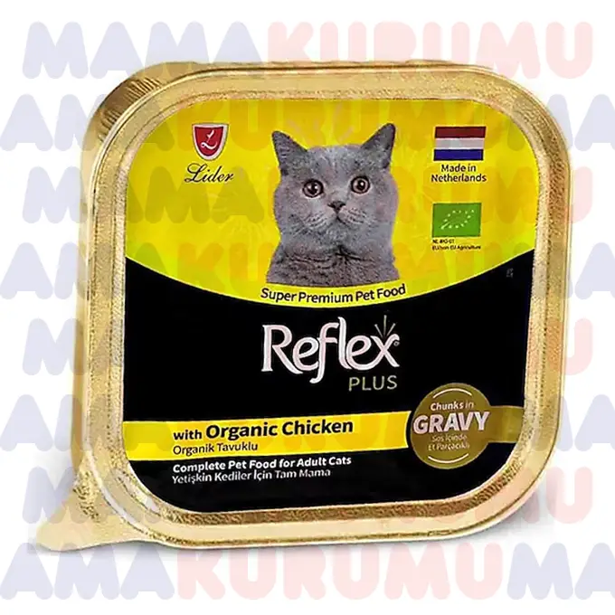 Reflex Yetişkin Kedi Konserve Maması Tavuklu 85gr