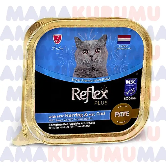 Reflex Yetişkin Kedi Konserve Maması Ringa-Morina Balıklı 85gr