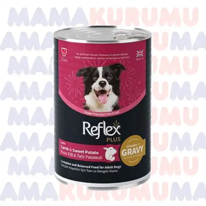 Reflex Plus Sos İçinde Kuzu Etli ve Tatlı Patatesli Köpek Konservesi 400 gr