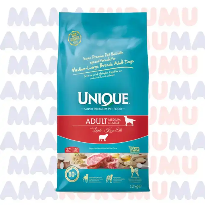 Unique Kuzu Etli Köpek Maması 12 kg